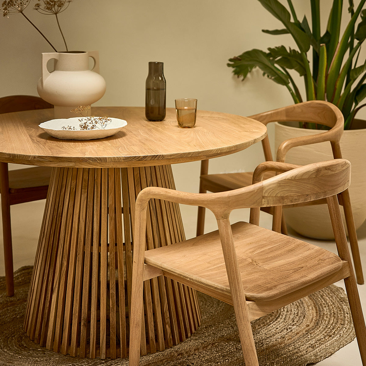 AMBRE - Chaise en teck massif