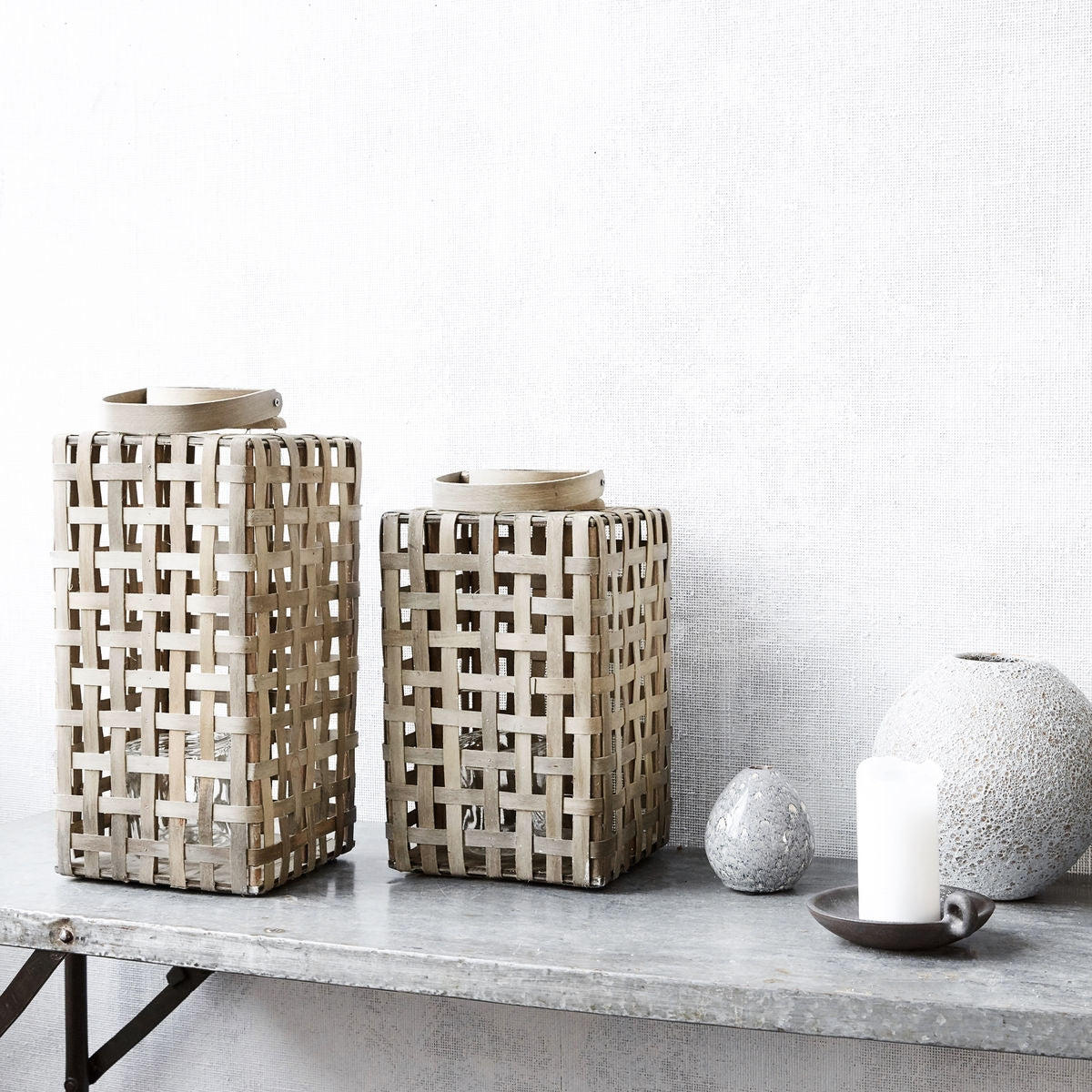 Lanterne bambou et verre