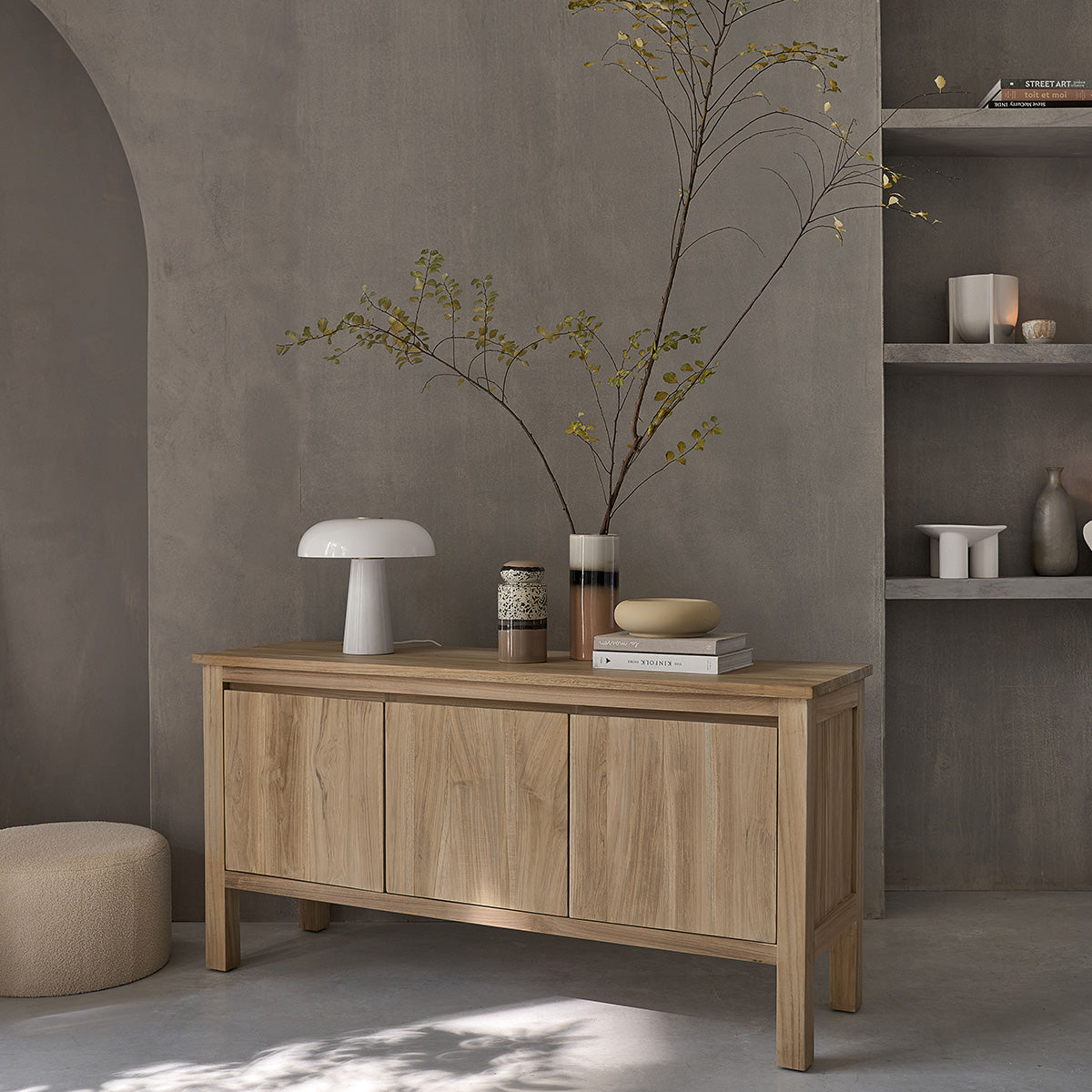 ALDO - Buffet en teck massif 150 cm