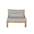 Fauteuil de jardin en teck massif taupe