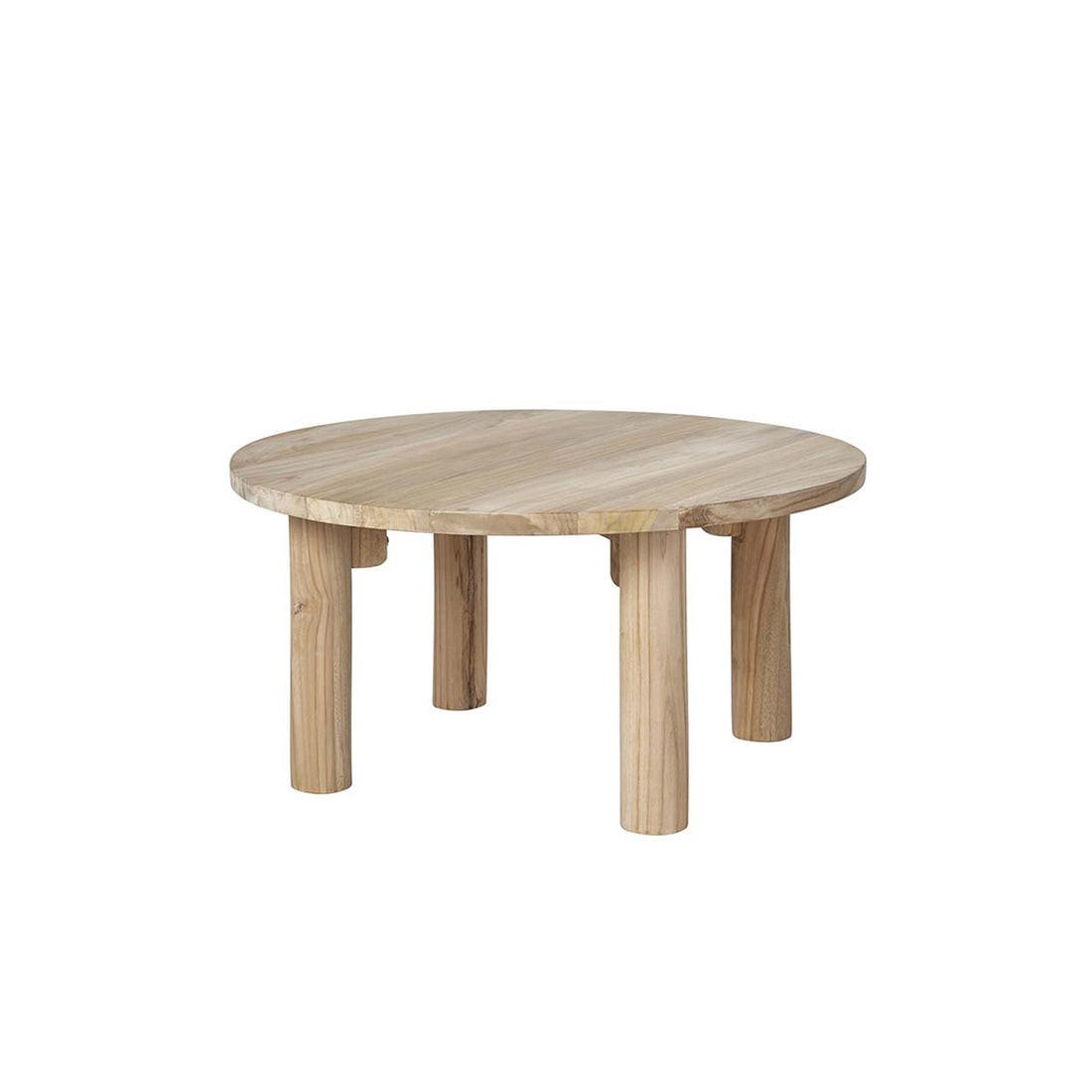 ALDO - Table basse en teck massif Ø 80 cm