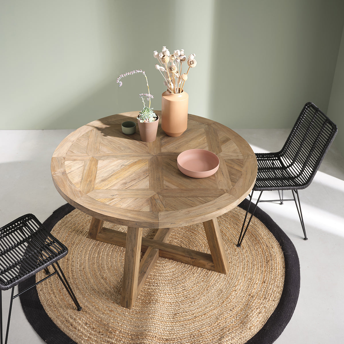 CARGO - Table en teck massif recyclé 4 pers.