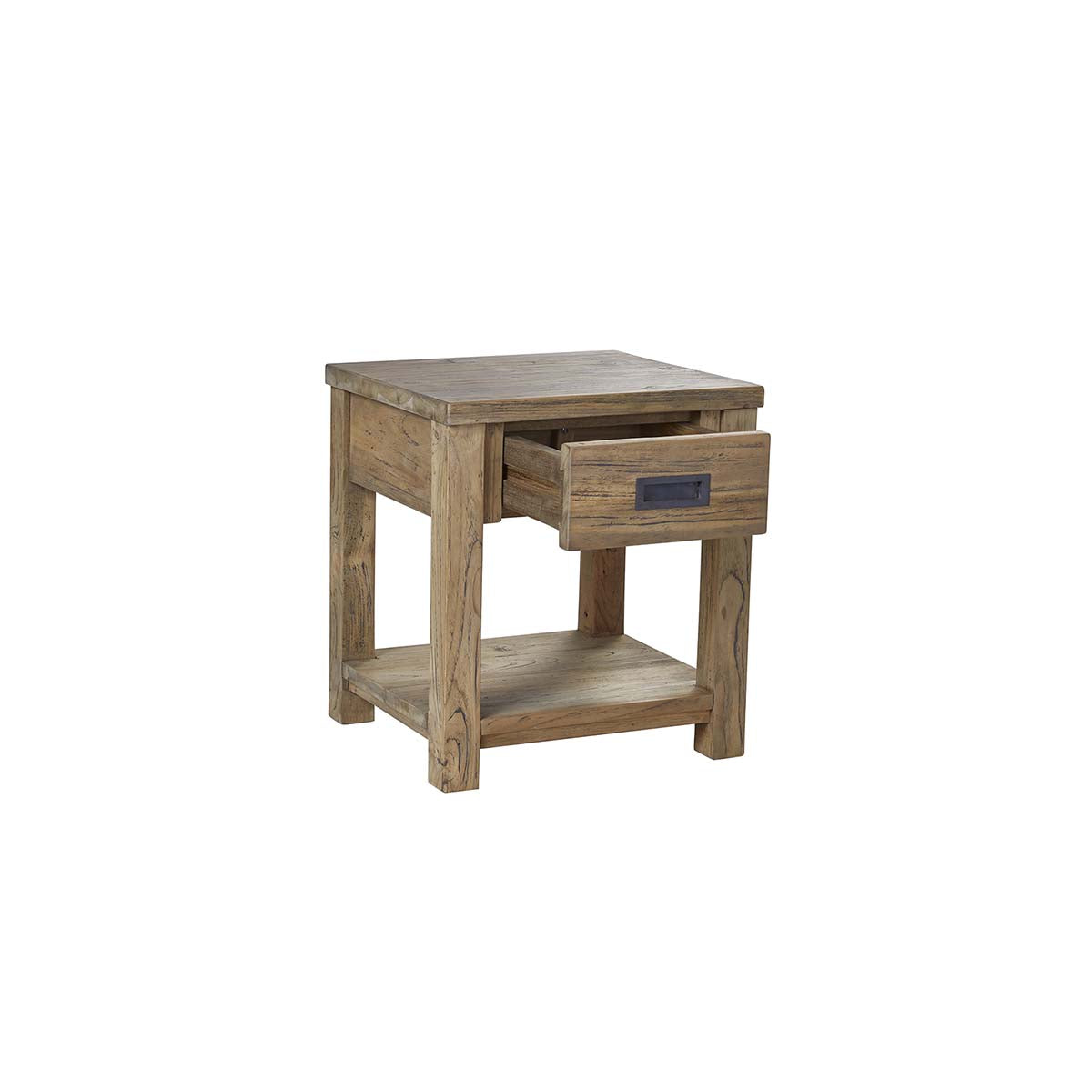 CARGO - Table de chevet en teck massif recyclé 45 cm
