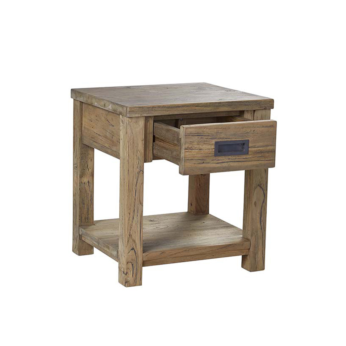 CARGO - Table de chevet en teck massif recyclé 45 cm