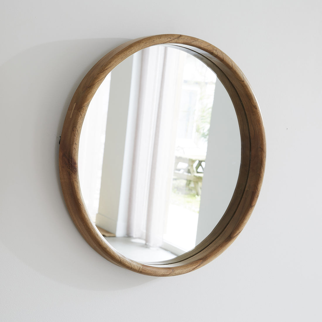 HANA - Miroir en mindi massif rond Ø50 cm