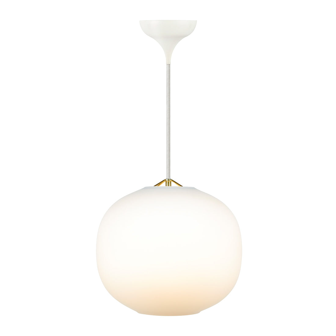 Suspension en verre  Ø 30 cm blanc opale