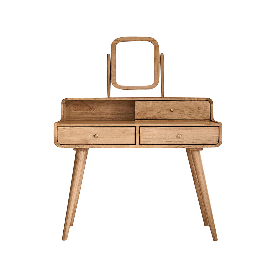 FIFTIES - Coiffeuse en mindi massif 90 cm