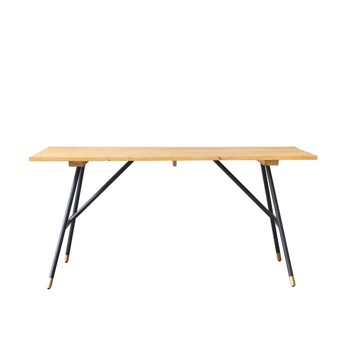 ROBIN - Table en pin massif et métal 6 pers.