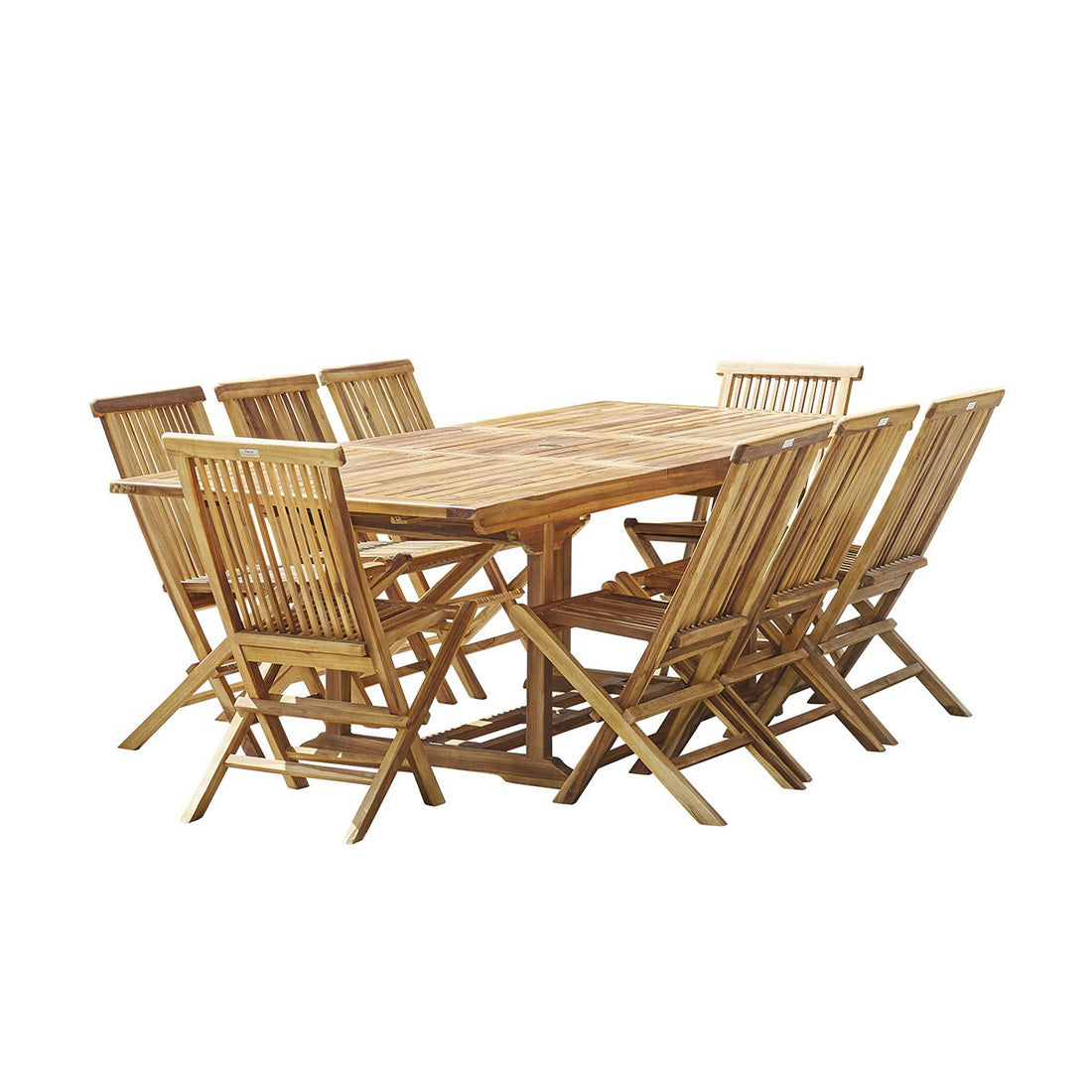 BALI - Salon de jardin en teck huilé massif 8/10 pers.