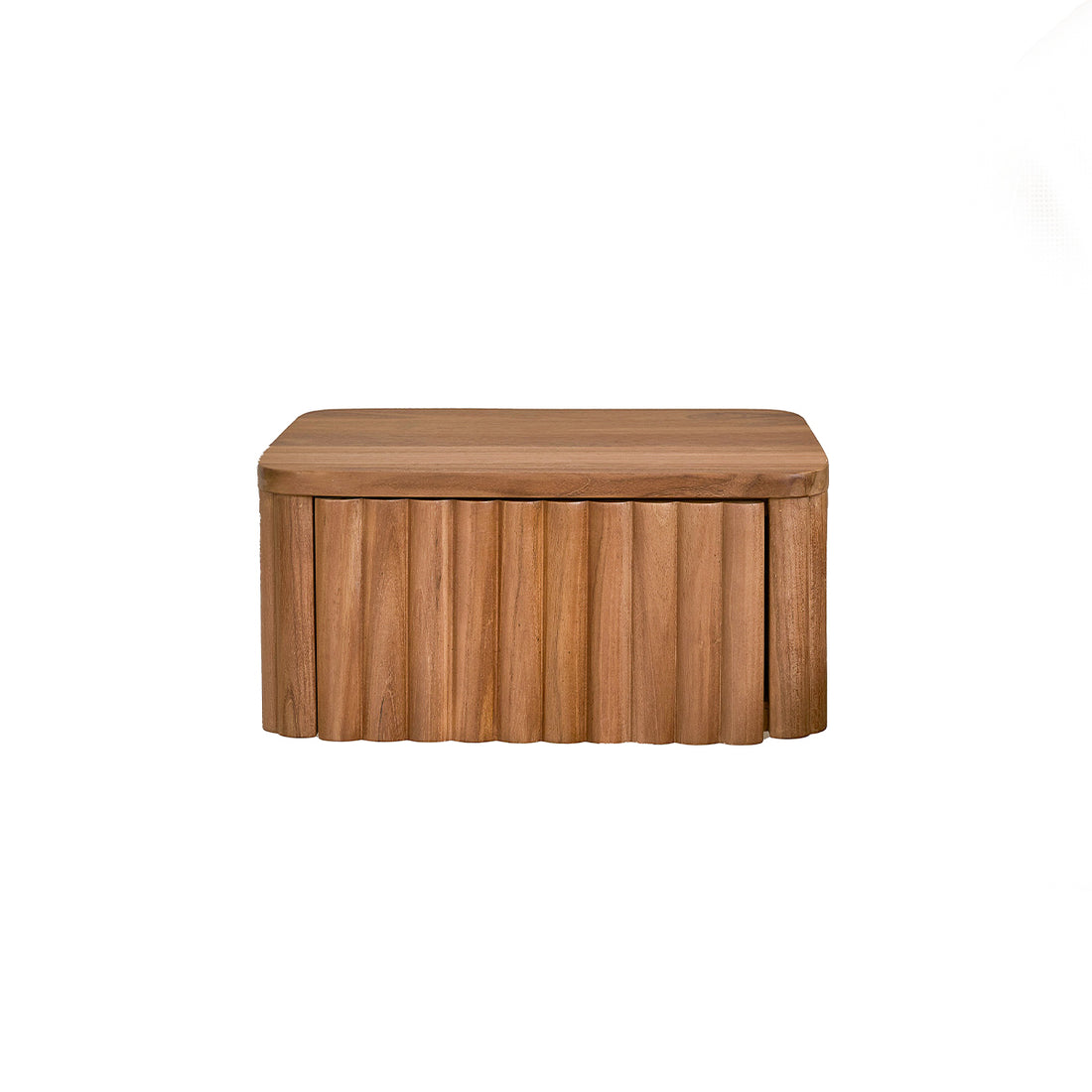 BELIZE - Table de chevet suspendue en bois de teck 45 cm