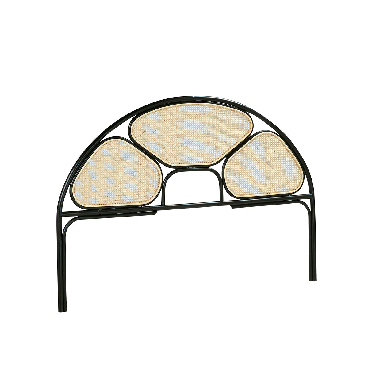 AVA - Tête de lit en cannage et rotin noir 160 cm