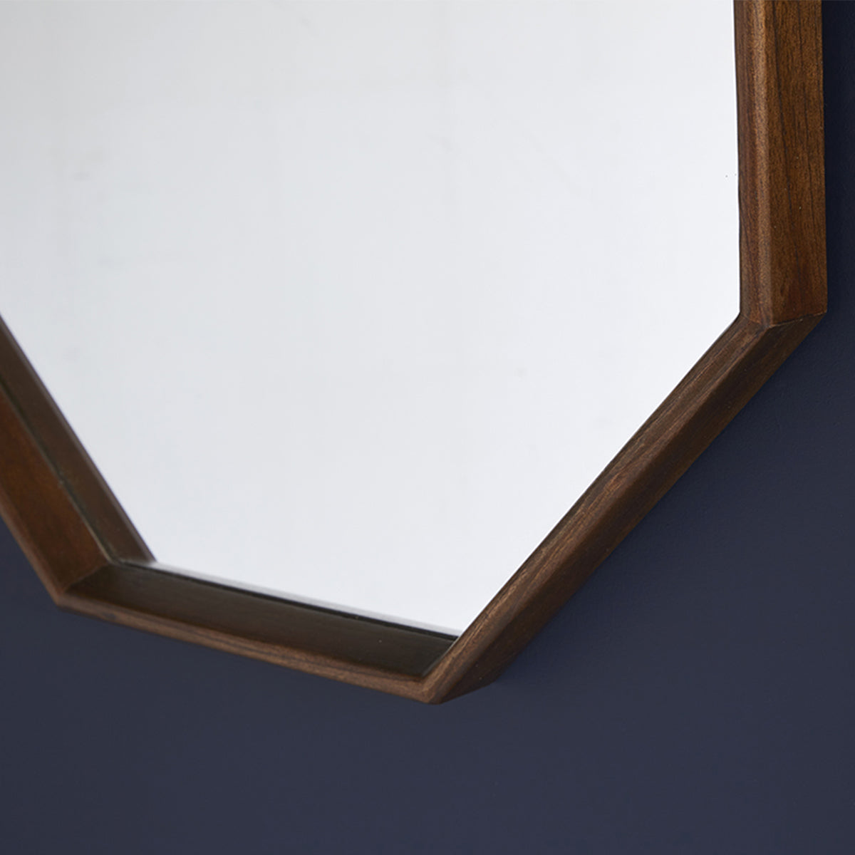VINTAGE - Miroir en mindi massif octogonal 60 cm