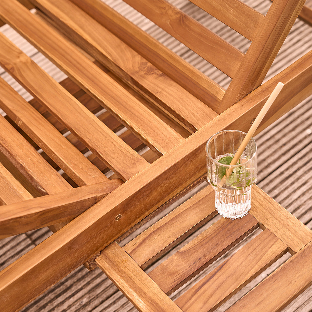 BALI - Bain de soleil en teck huilé massif