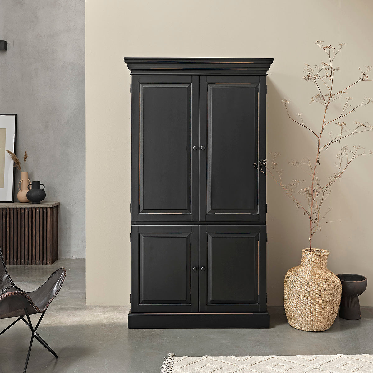 SOHO - Armoire en acajou massif 190