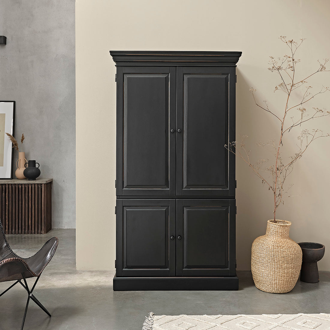 SOHO - Armoire en acajou massif 190