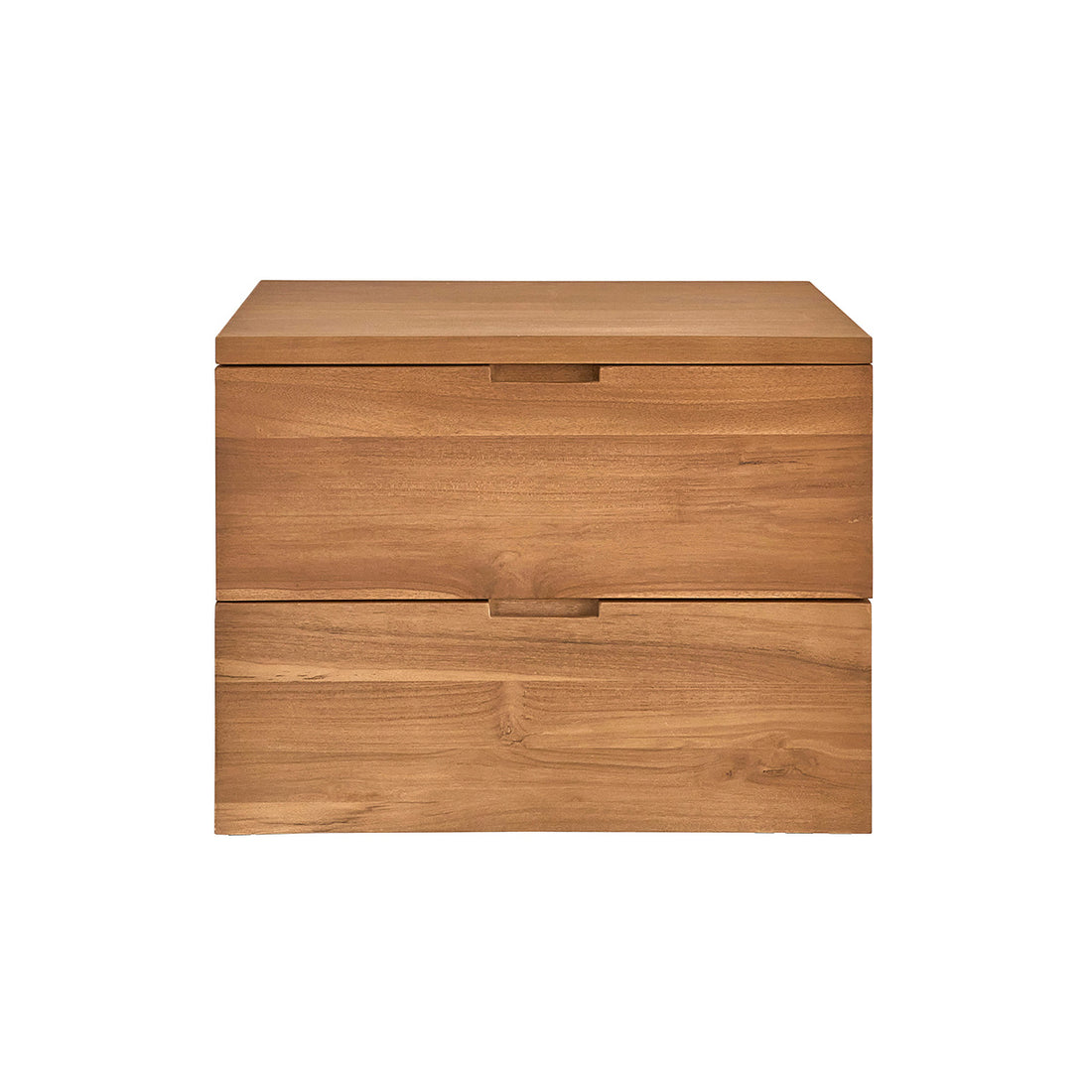 MAË - Meuble sous vasque en teck massif suspendu 60 cm