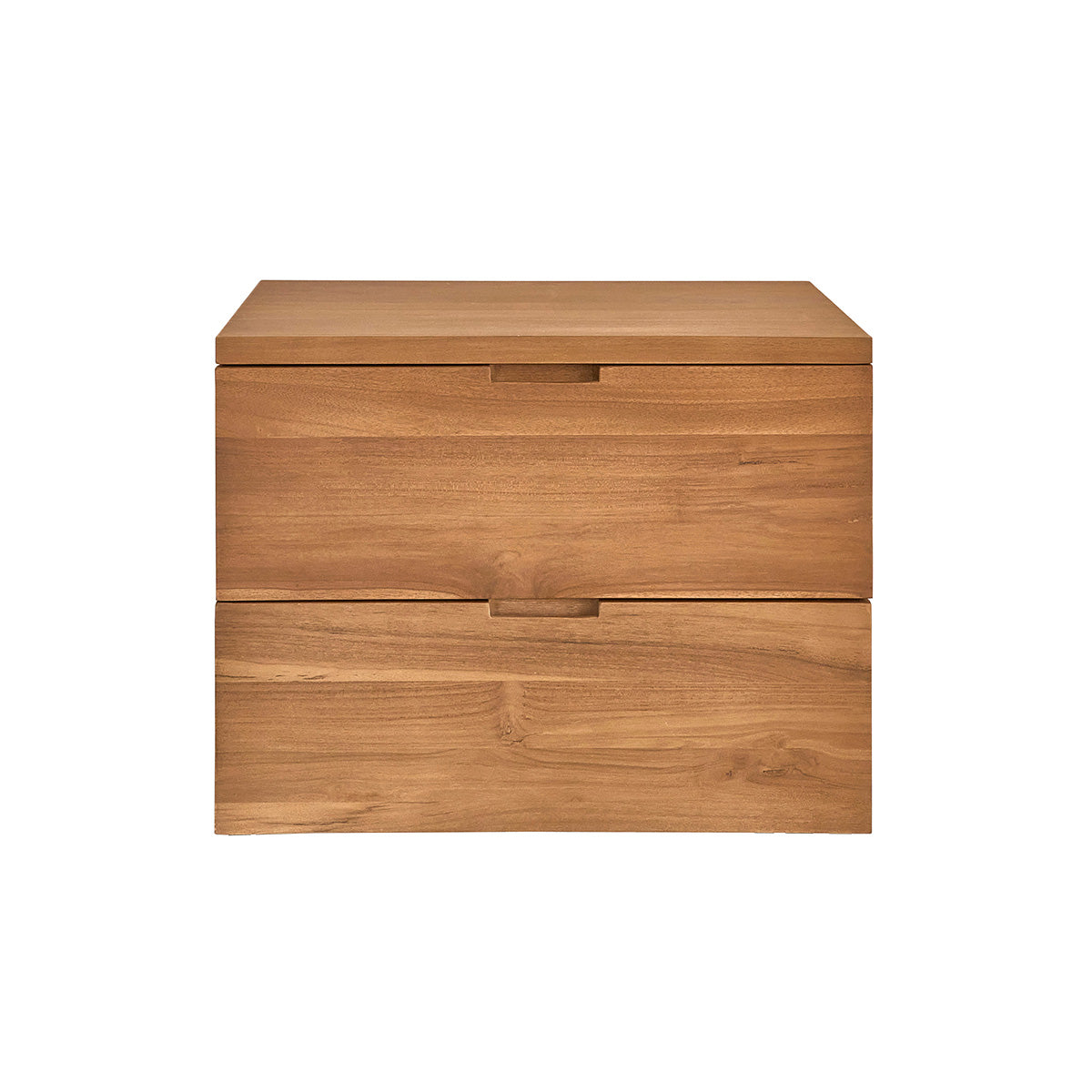 MAË - Meuble sous vasque en teck massif suspendu 60 cm