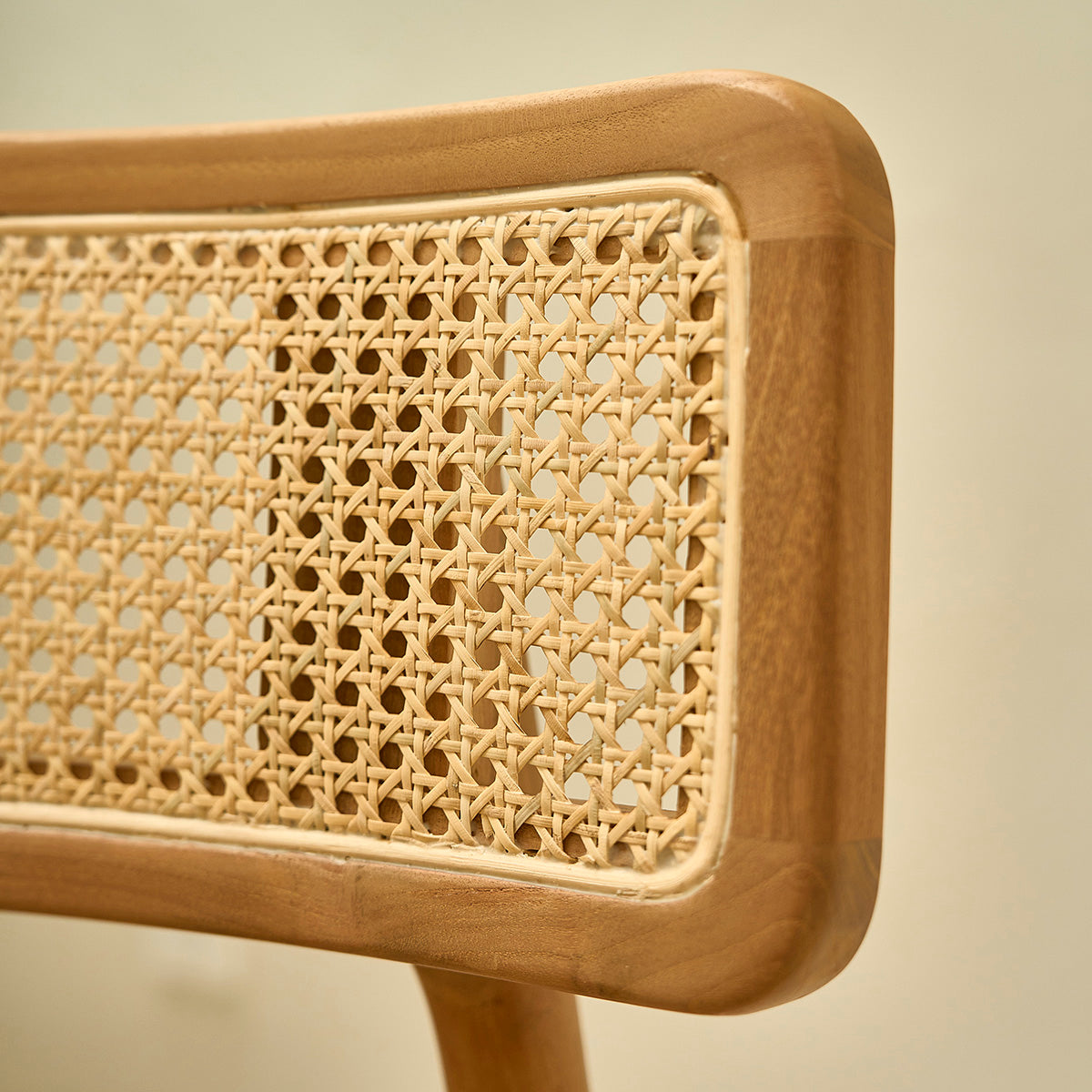 SIXTINE - Chaise en teck massif et cannage