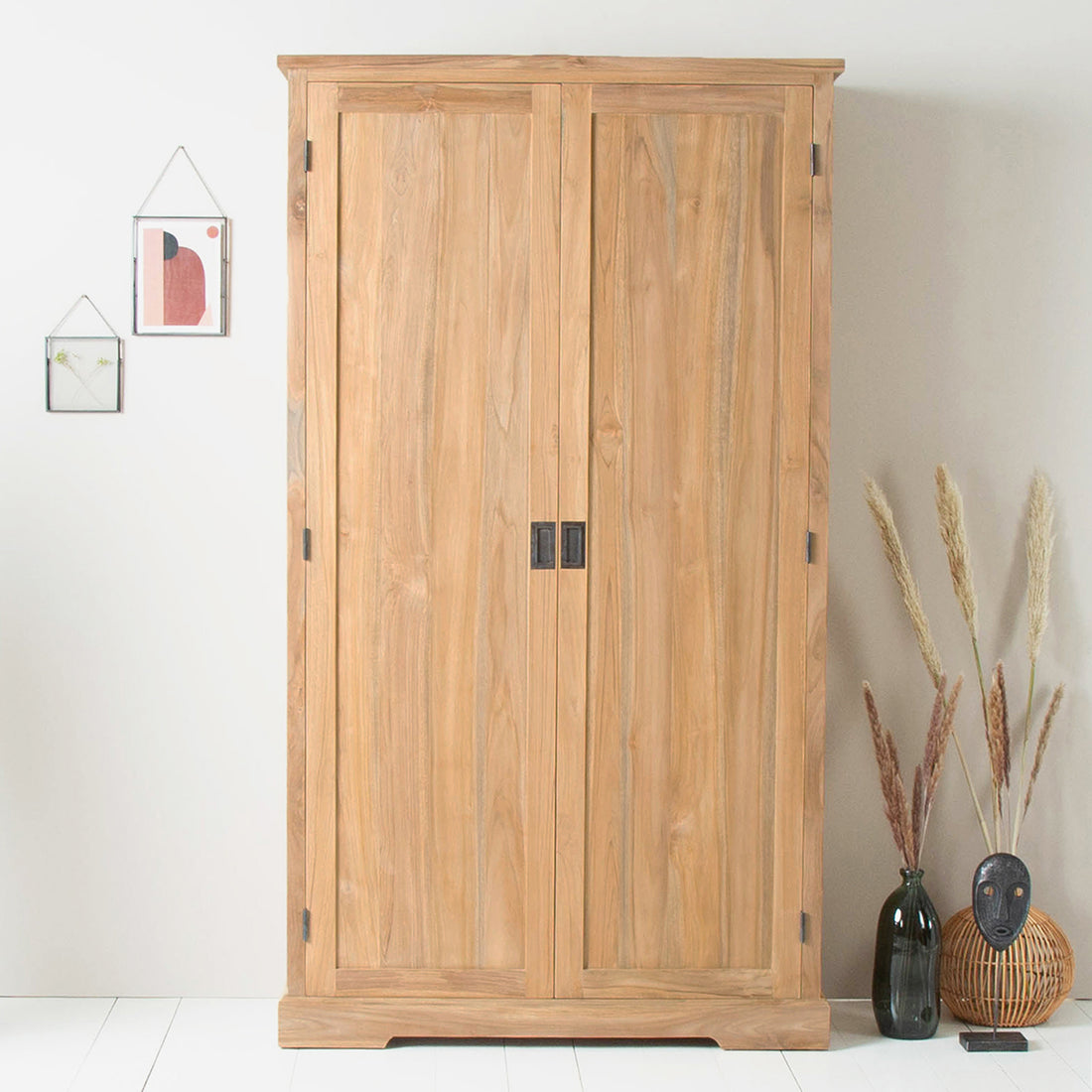 ALDO - Armoire en teck massif 115 cm