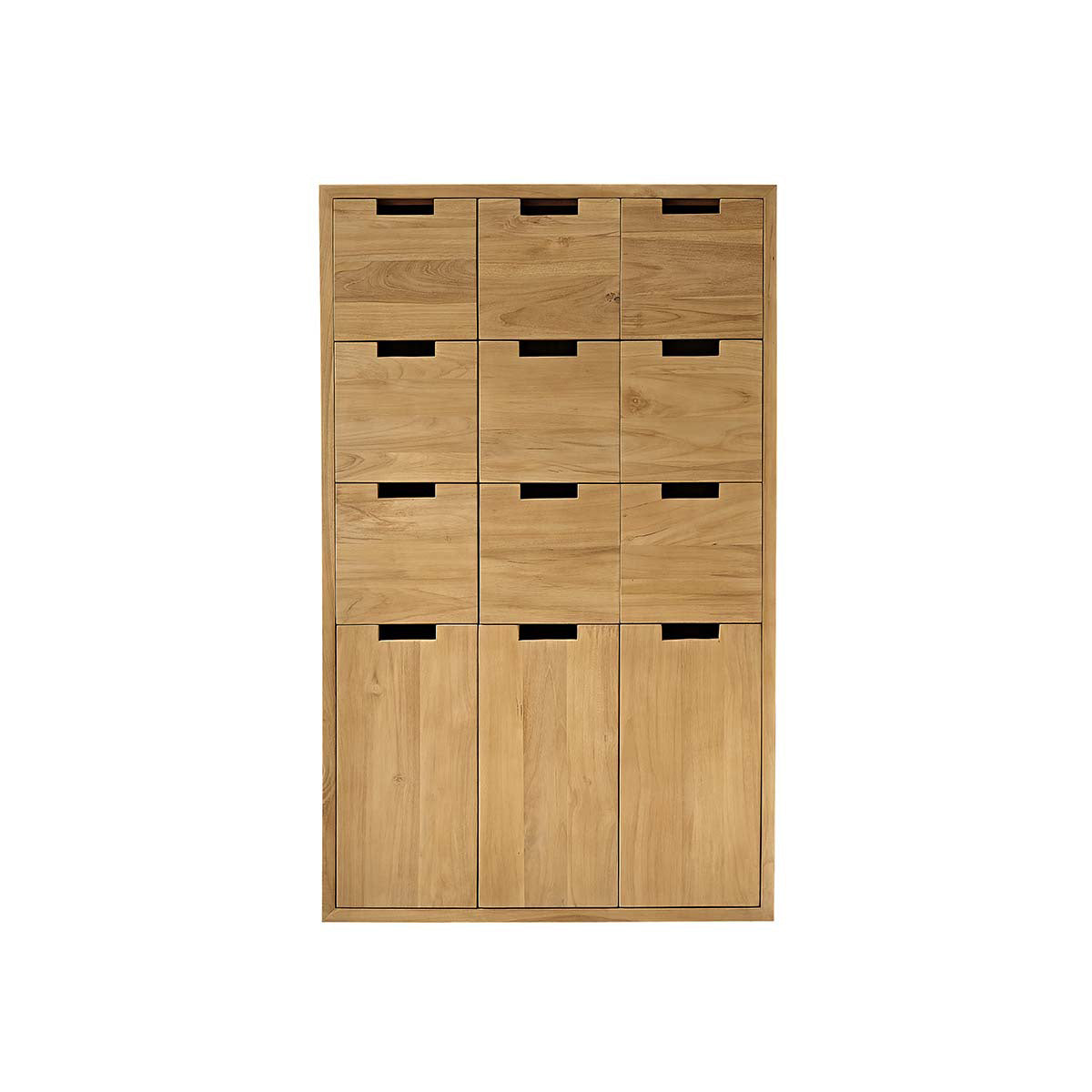 ALDO - Armoire d'entrée en teck massif 80 cm