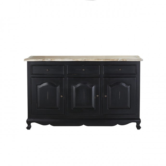 LONDRES - Buffet en acajou et teck massif 150 cm