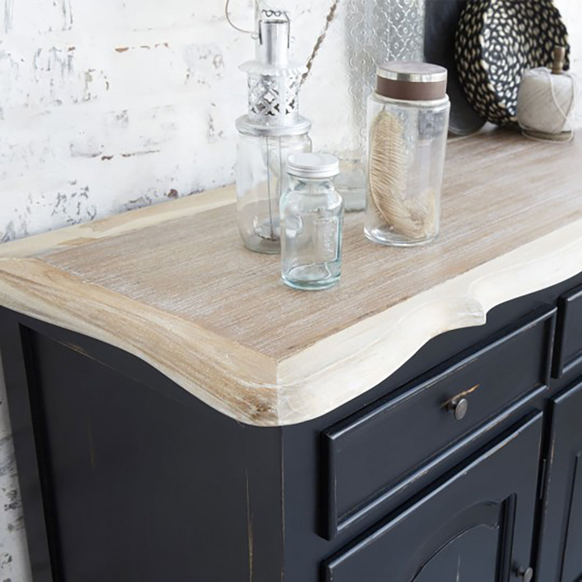 LONDRES - Buffet en acajou et teck massif 150 cm