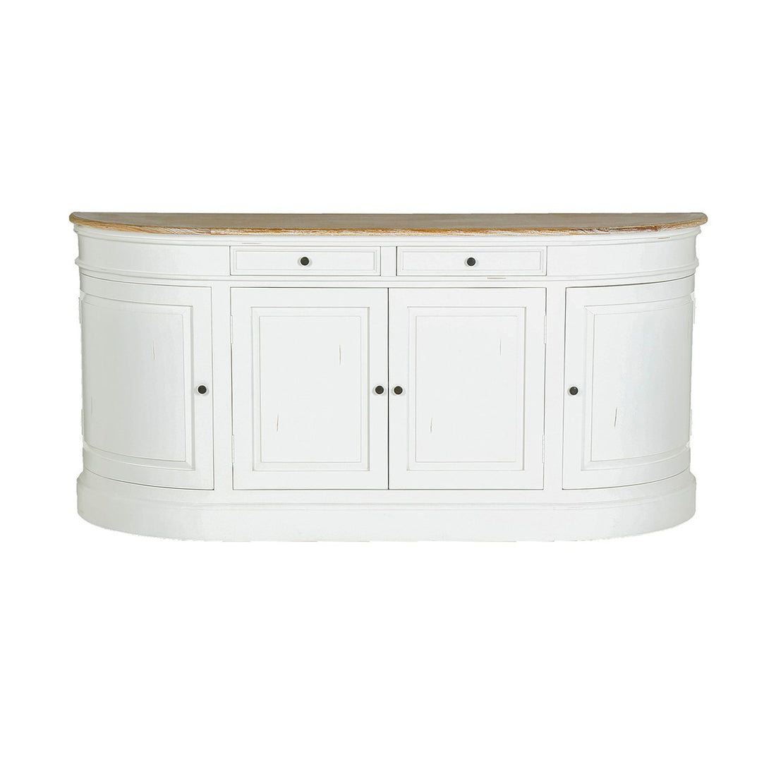 LONDRES - Buffet en acajou et teck massif 180 cm blanc