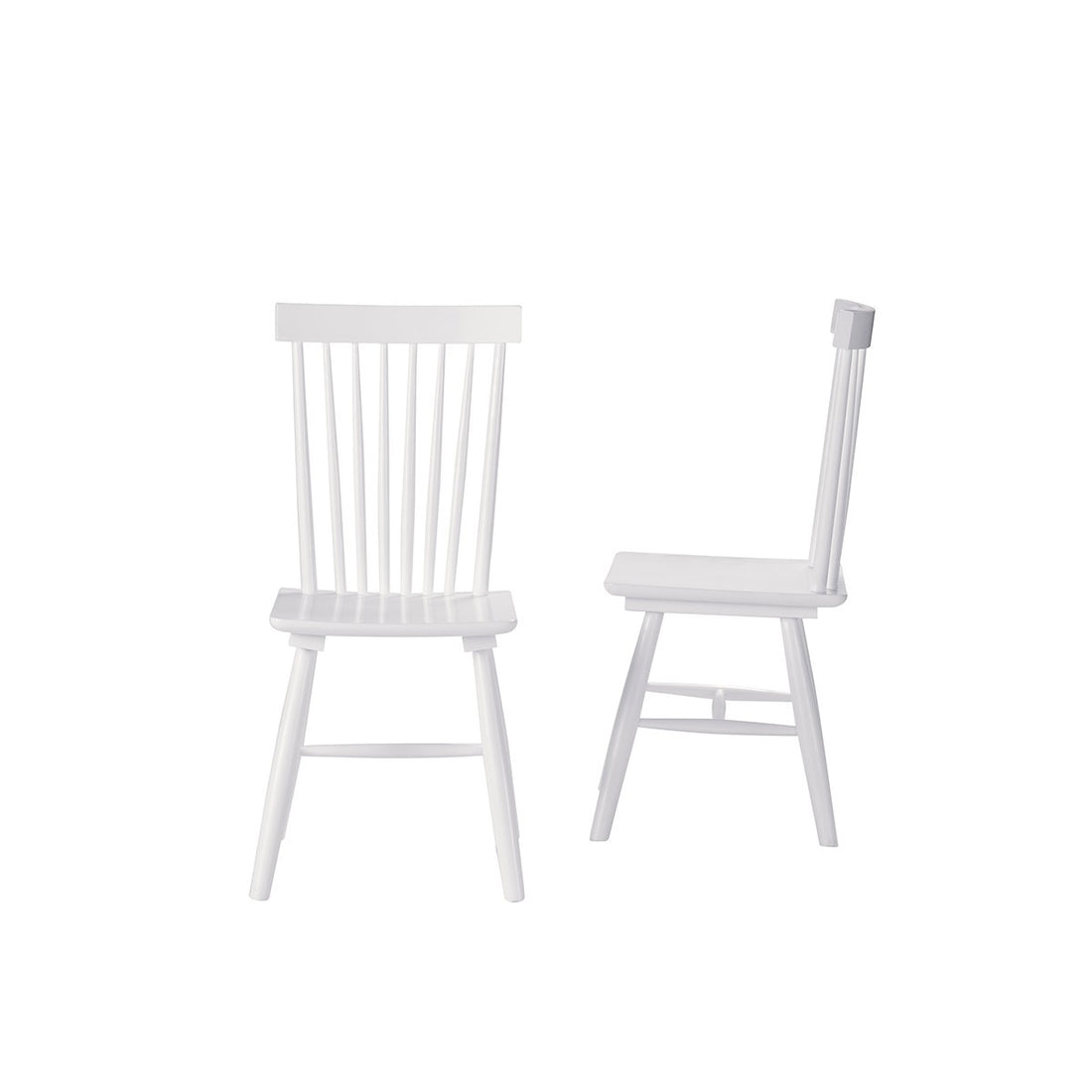 JIMMY - Lot de 2 chaises en acajou massif