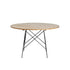 Table en mindi massif ronde 4 pers.