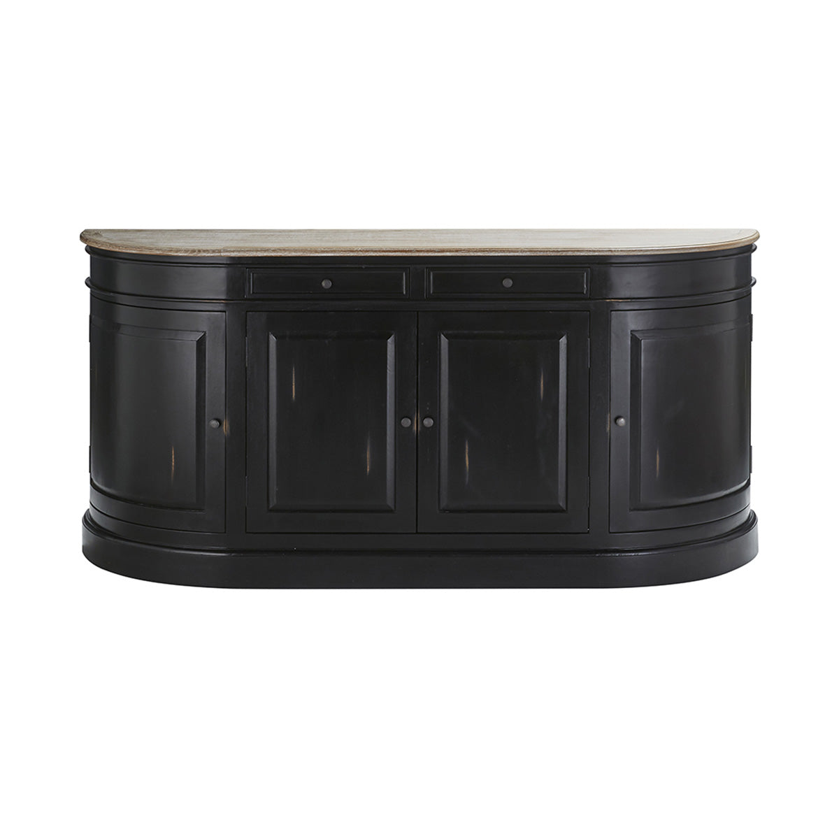 LONDRES - Buffet en acajou et teck massif 180 cm noir