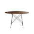 Table en mindi massif finition noyer 4 pers.