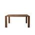 Table en mindi massif finition noyer 6 pers.