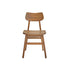Chaise en mindi massif finition noyer