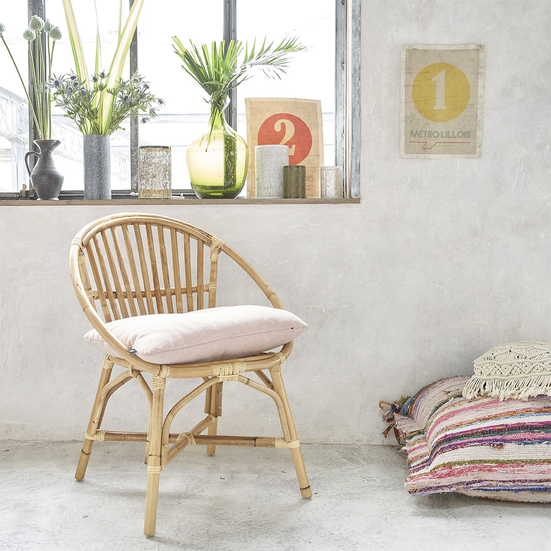 PAOLA - Fauteuil en rotin