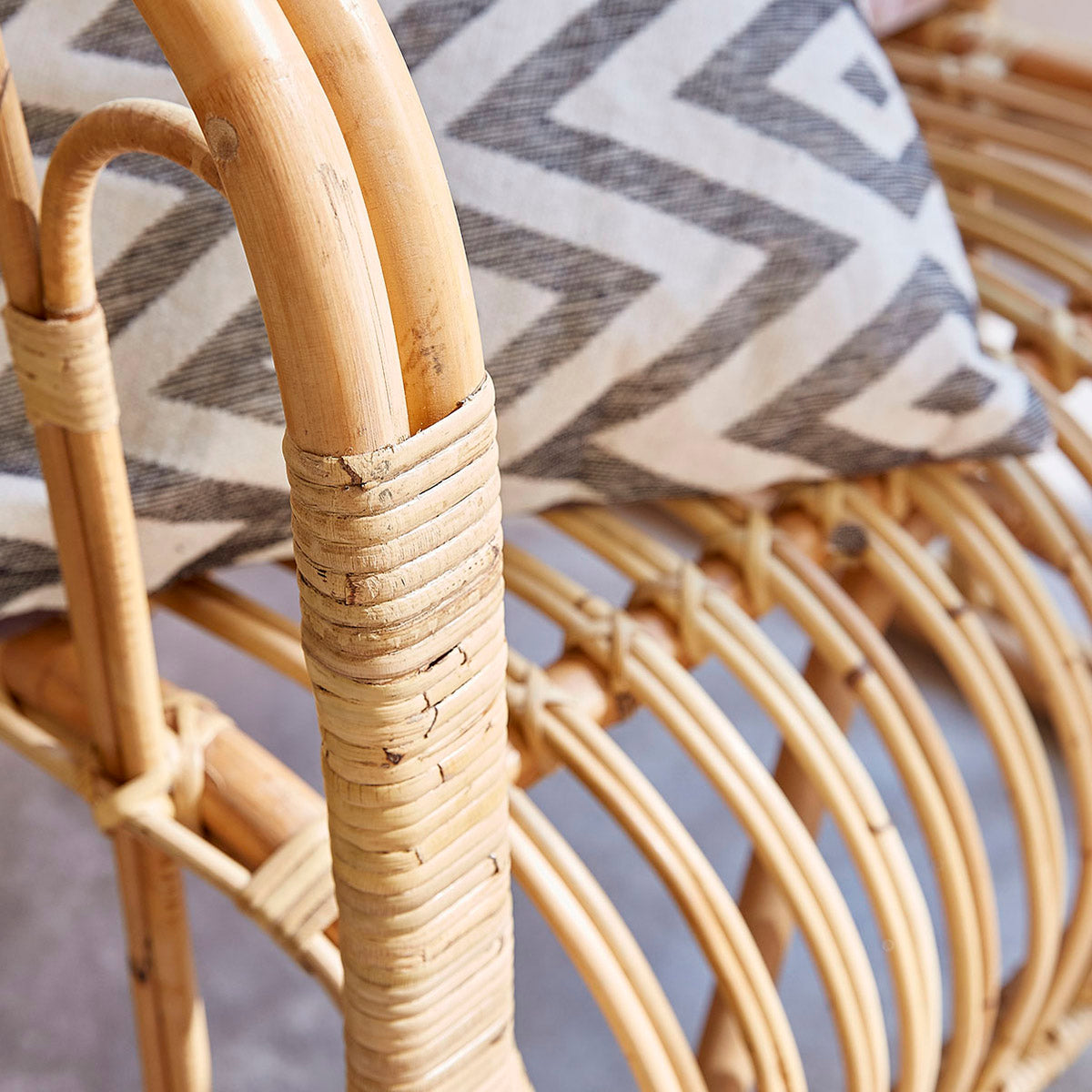 PAOLA - Lot de 2 fauteuils rotin confort