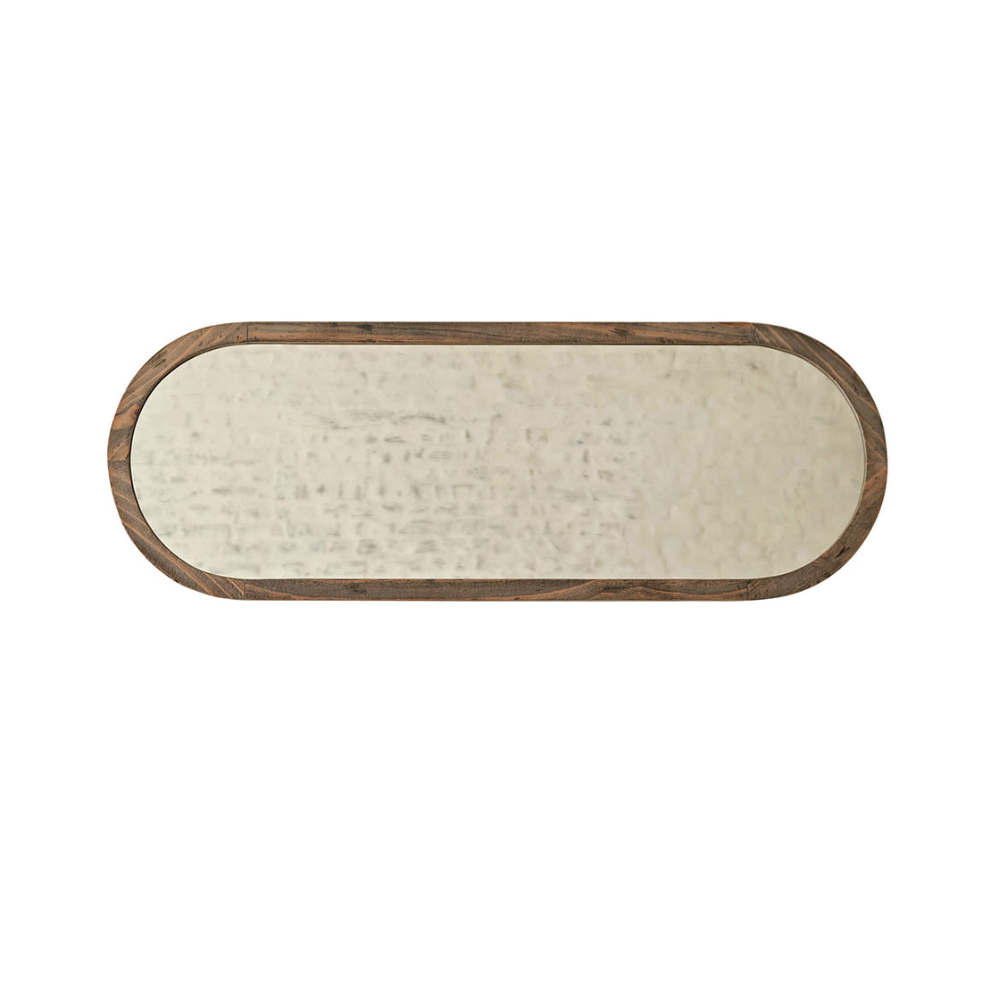 SEZANNE - Miroir en bois recyclé massif oval 140x50 cm
