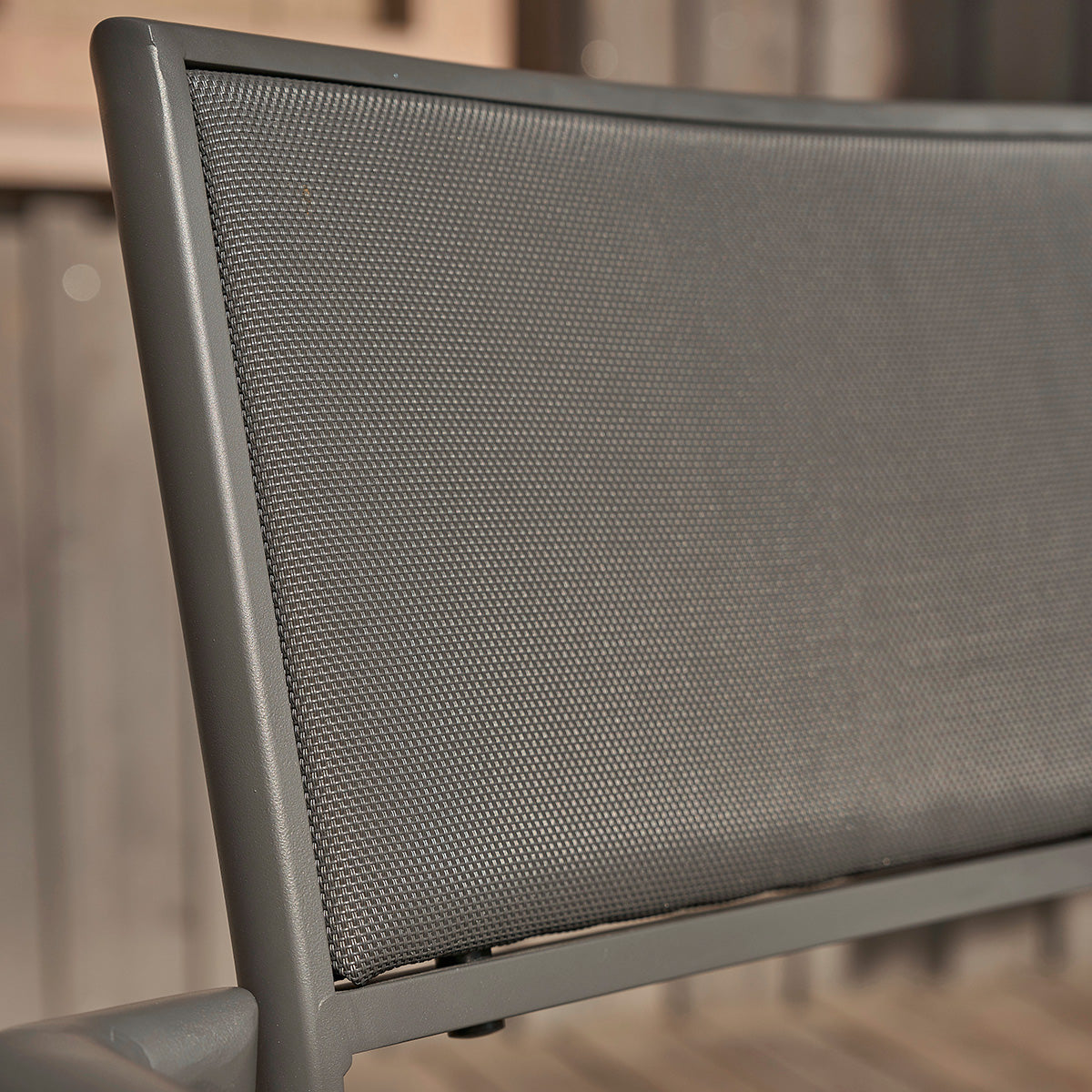 SIENA - Fauteuil de jardin en teck massif et aluminium (lot de 2)