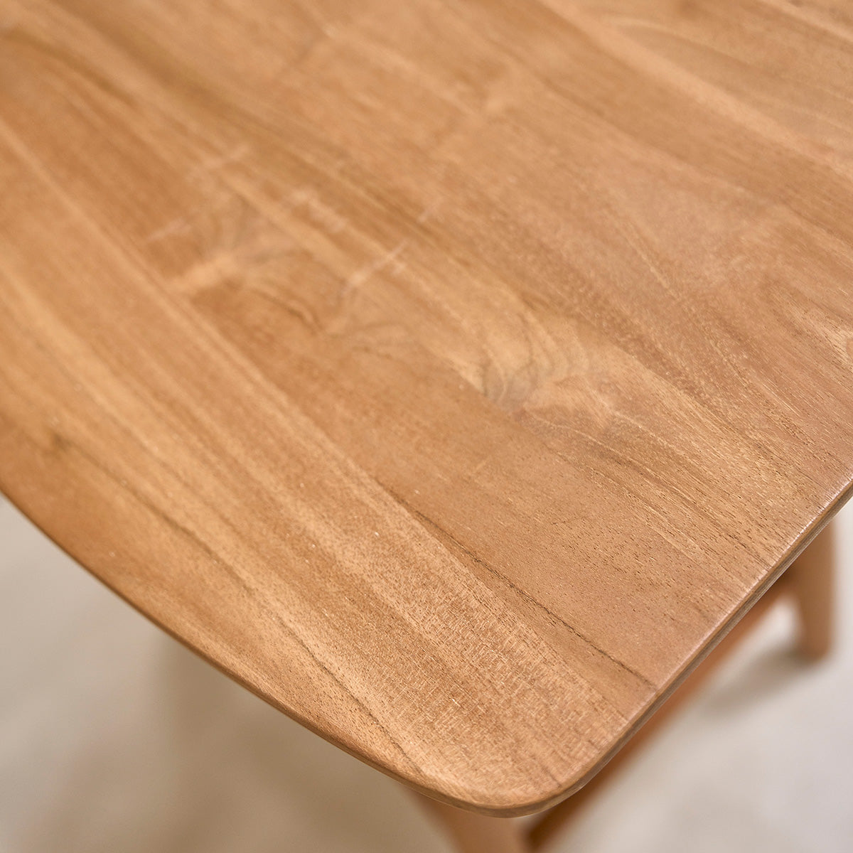 AMBRE - Tabouret en teck massif 65 cm