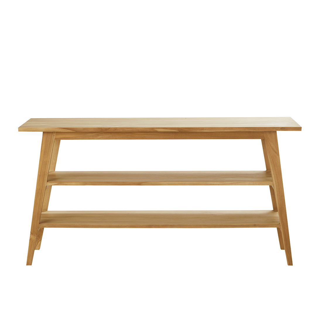 SARA - Meuble de salle de bain en teck massif 2 planches 150 cm