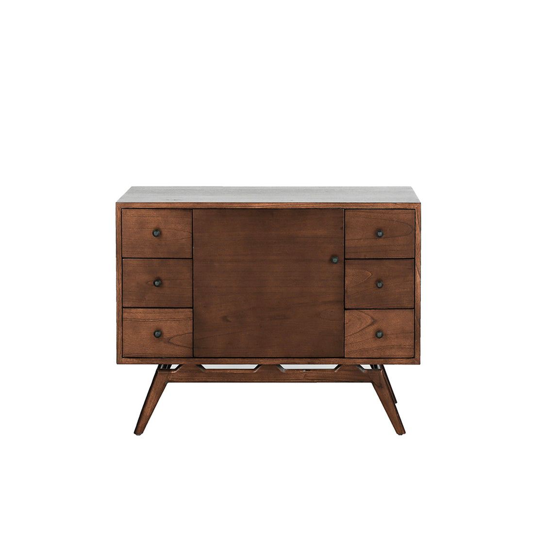 EMILE - Meuble de salle de bain en mindi massif 100 cm