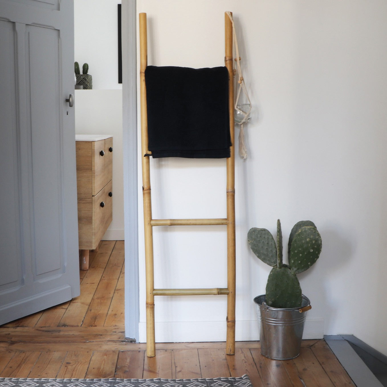 CLARA - Échelle porte-serviettes bambou