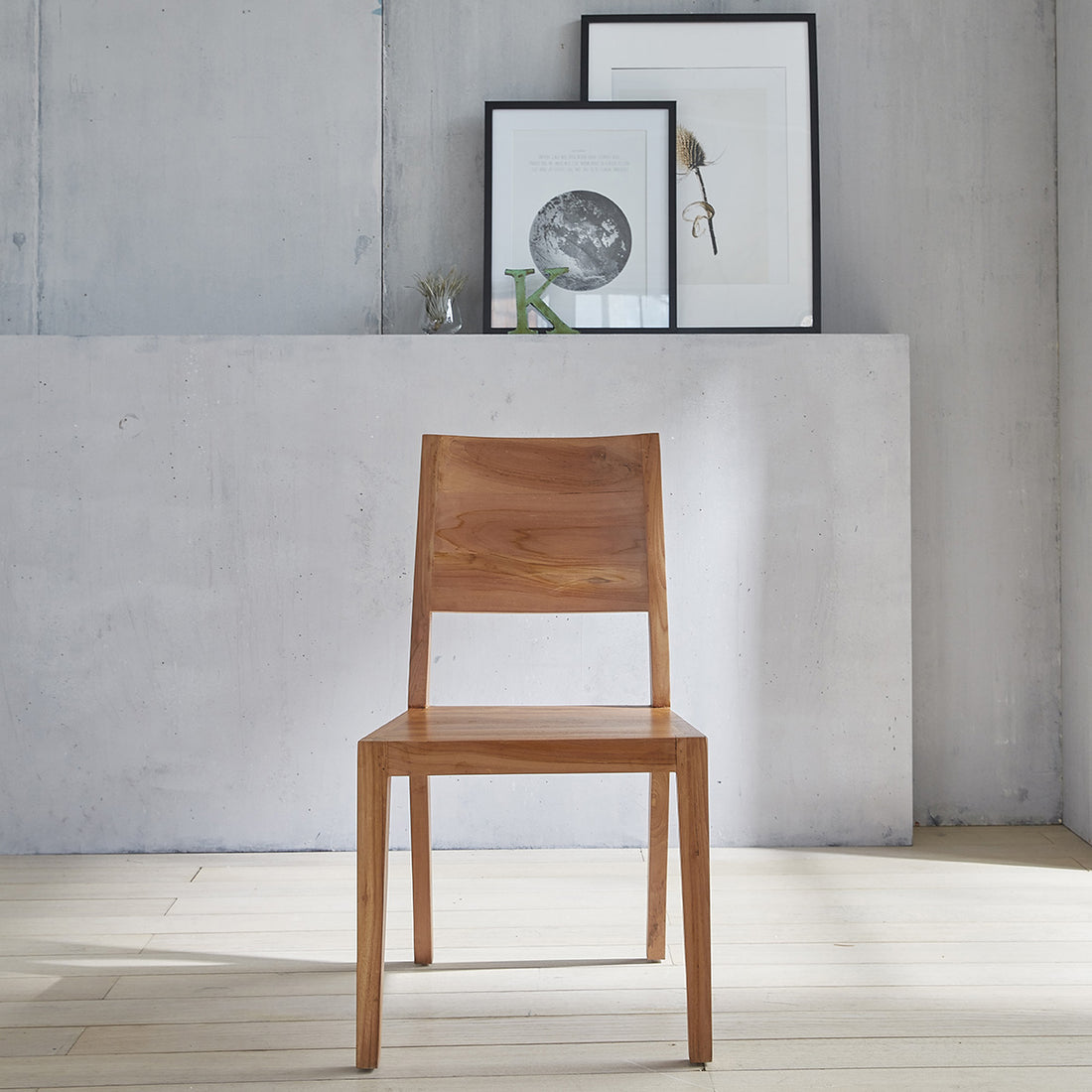 TRISTAN - Chaise en teck massif