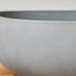 Vasque en béton gris ovale 50 cm