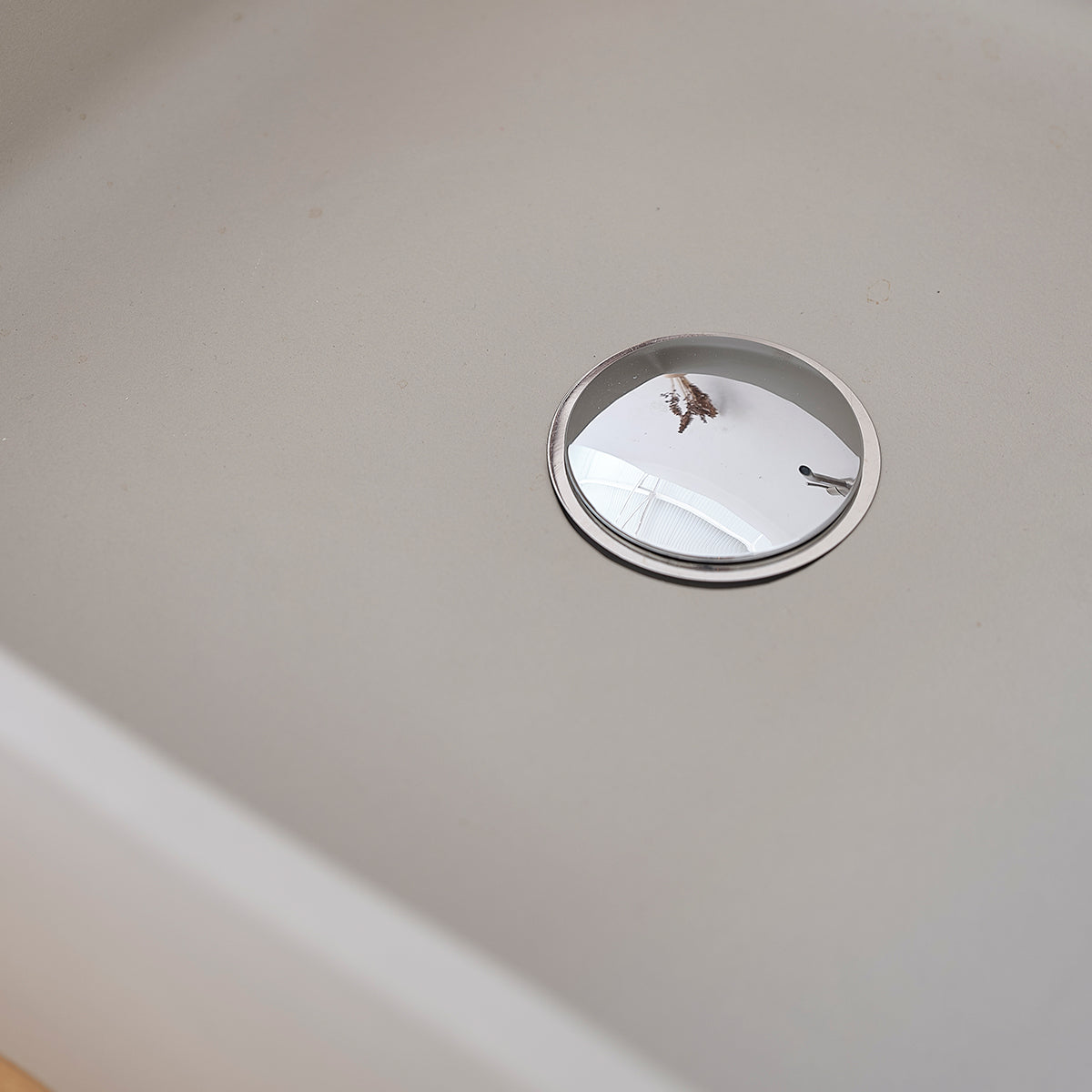 PURE - Vasque en béton gris carrée 37 cm