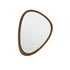 Miroir en mindi massif finition noyer 75x60 cm