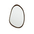 Miroir en mindi massif finition noyer 90x60 cm
