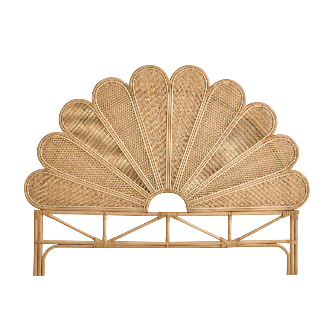 ROMY - Tête de lit en rotin et cannage 180 cm