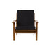 Fauteuil scandinave en teck massif