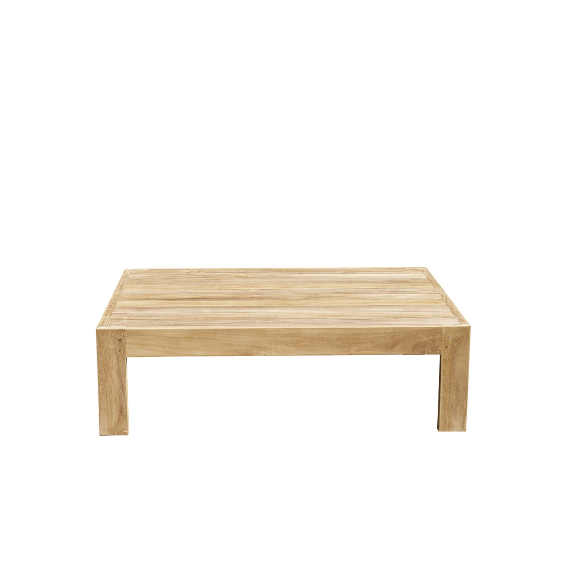 PALMA - Table basse de jardin en teck 102 cm