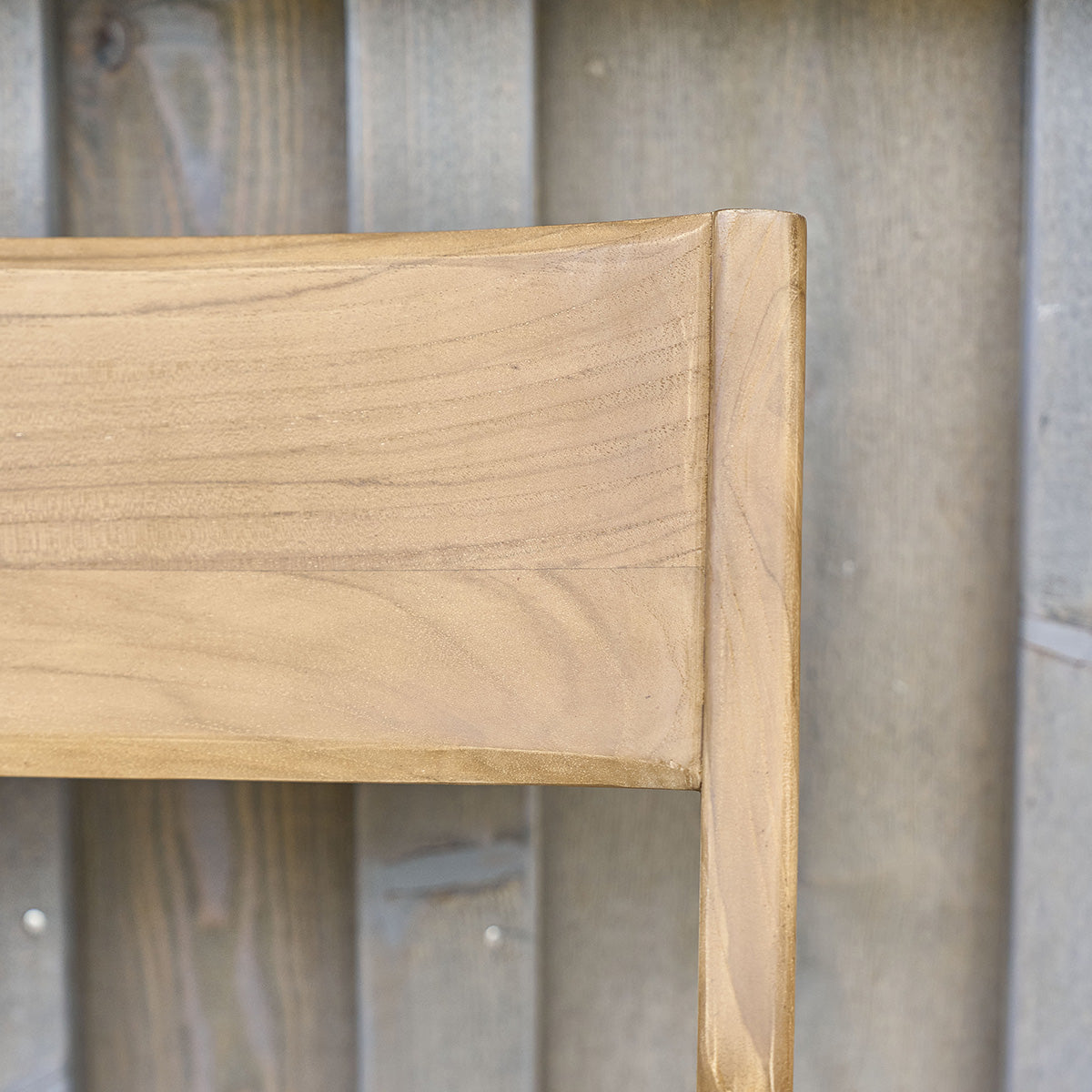 LIVIE - Chaise de jardin en teck massif et cordage beige